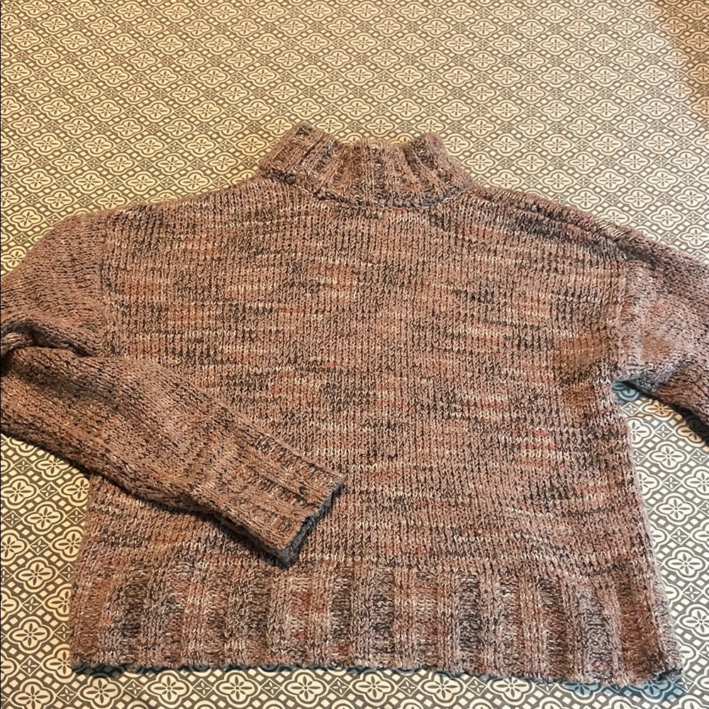 Elegant Brown Turtleneck Sweater